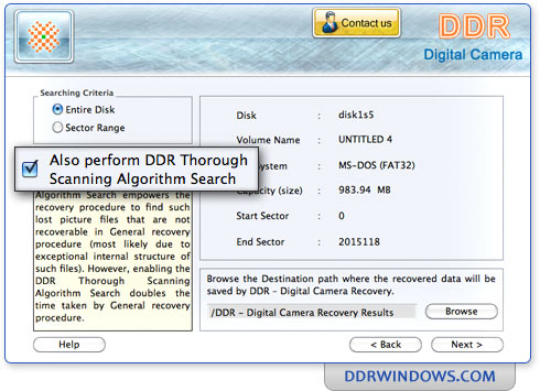 ddr digital camera recovery software